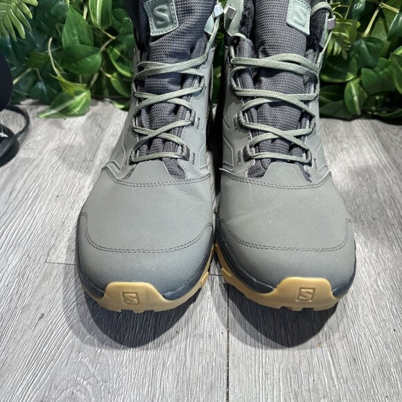 Men`s Salomon Yalta TS CSWP Boots 409245 Phantom/Beluga/Castor Gray Sz 13 main image 10